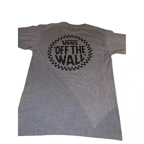 Vans Men's Gray Graphic T-Shirt Size M Skater Streetwear Crew Neck - Picture 1 of 9